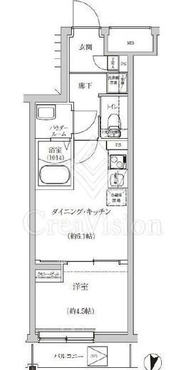 ＲＥＧＯＬＩＴＨ　ＩＫＥＧＡＭＩ　303号室　間取り