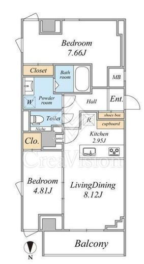 SPコート石神井公園　404号室　間取り