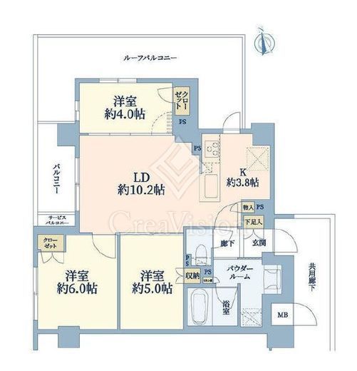プレミスト横濱白楽　506号室　間取り