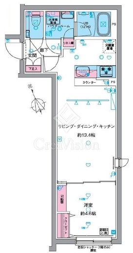GENOVIA中野坂上　305号室　間取り