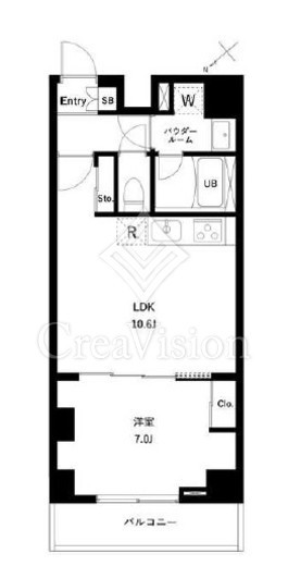 アーバンパーク蒲田南Ⅱ　416号室　間取り