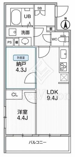 THE PALMS MUSE 新江古田　105号室　間取り