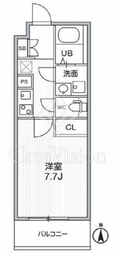 THE PALMS MUSE 新江古田　202号室　間取り