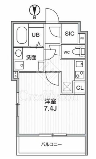 THE PALMS MUSE 新江古田　207号室　間取り