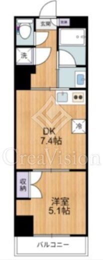 Evergreen　801号室　間取り