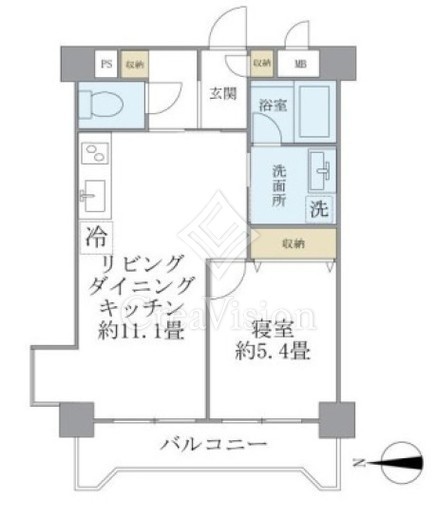 ＩＳＭ西日暮里　201号室　間取り