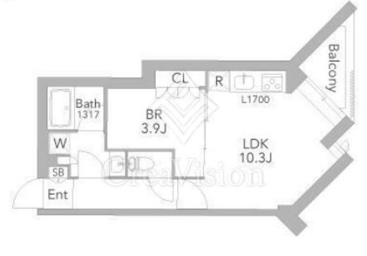 GranDuo桜新町　203号室　間取り