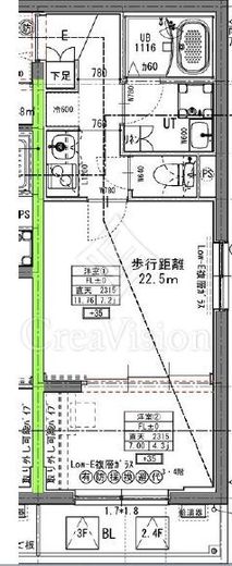 ラヴィエール住吉駅前　206号室　間取り