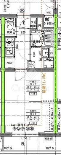 ラヴィエール住吉駅前　305号室　間取り