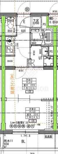 ラヴィエール住吉駅前　403号室　間取り