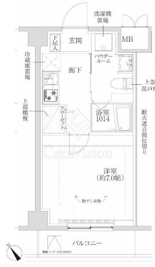 RELUXIA武蔵中原Ⅱ　610号室　間取り