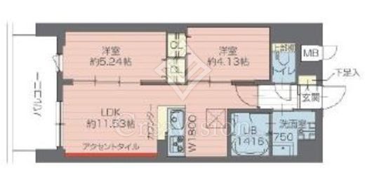 プレジオ西日暮里NORTH　802号室　間取り