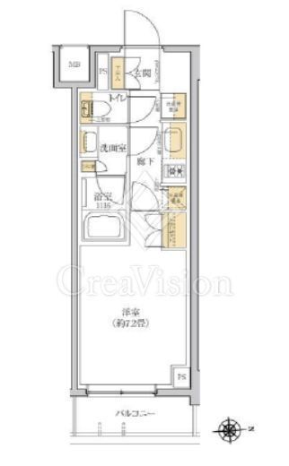 グレーシアフィット羽沢横浜国大　101号室　間取り