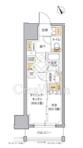リビオメゾン田端　1202号室　間取り