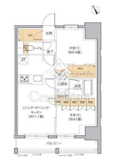リビオメゾン田端　1203号室　間取り