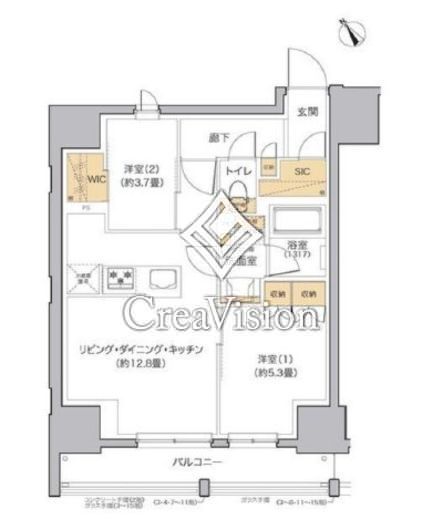 リビオメゾン田端　401号室　間取り