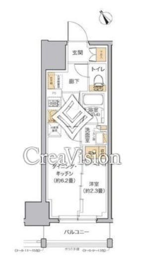 リビオメゾン田端　402号室　間取り