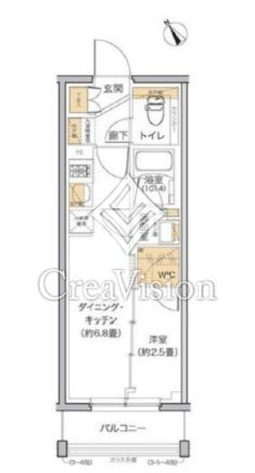 リビオメゾン田端　403号室　間取り