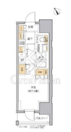 リビオメゾン田端　604号室　間取り