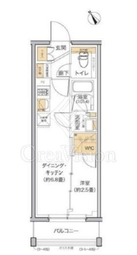 リビオメゾン田端　803号室　間取り