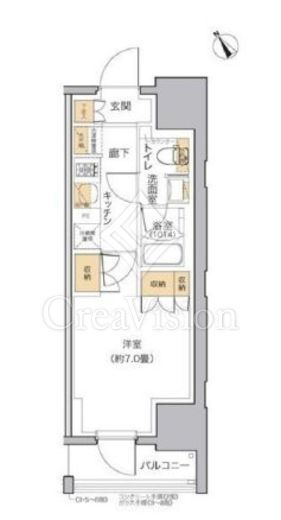 リビオメゾン田端　804号室　間取り
