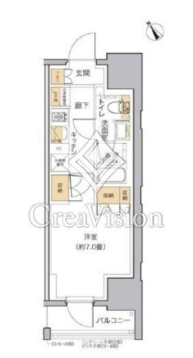 リビオメゾン田端　704号室　間取り