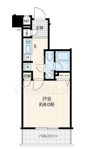 R.hours mejiro ave.　902号室　間取り