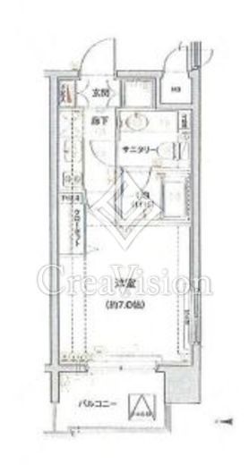アクロス新宿　202号室　間取り
