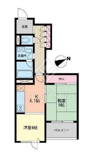 エンブレム下落合　101号室　間取り