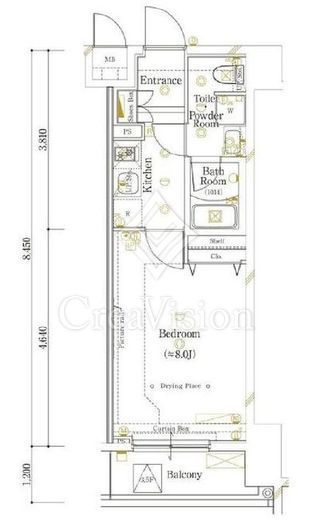 ガリシア新宿都庁前　502号室　間取り
