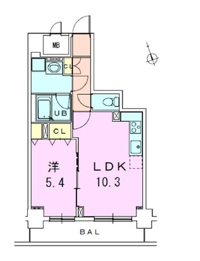銀座レジデンス伍番館　1102号室　間取り