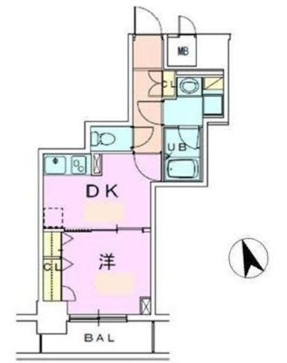 銀座レジデンス伍番館　905号室　間取り