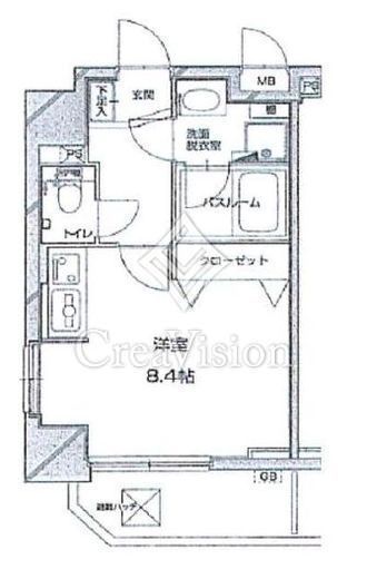 シャルムコート新宿ステーションパレス　701号室　間取り