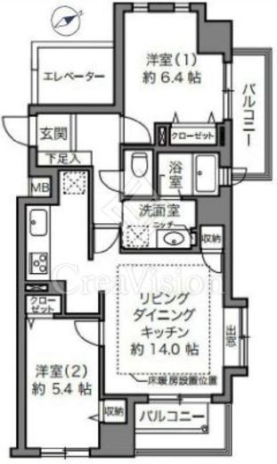 スヴェニール早稲田夏目坂　603号室　間取り