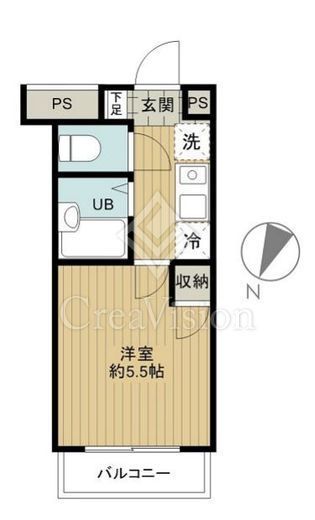 スカイコート新宿落合第6　301号室　間取り