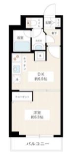 カスタリア新宿御苑　805号室　間取り