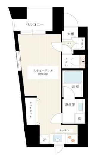 カスタリア新宿御苑　102号室　間取り