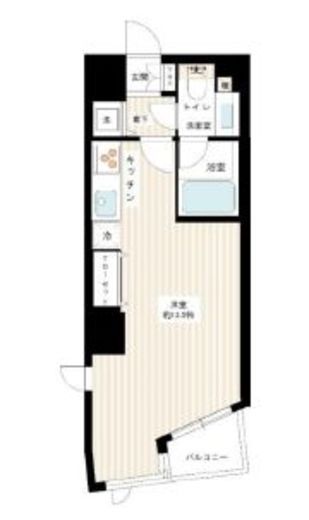 カスタリア新宿御苑　509号室　間取り