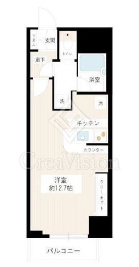カスタリア新宿御苑　604号室　間取り