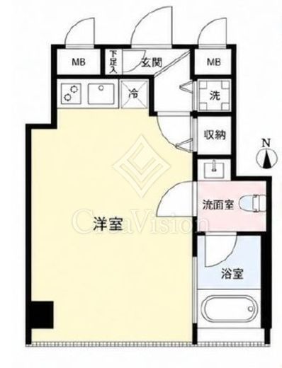 FLEG西麻布vierge　111号室　間取り
