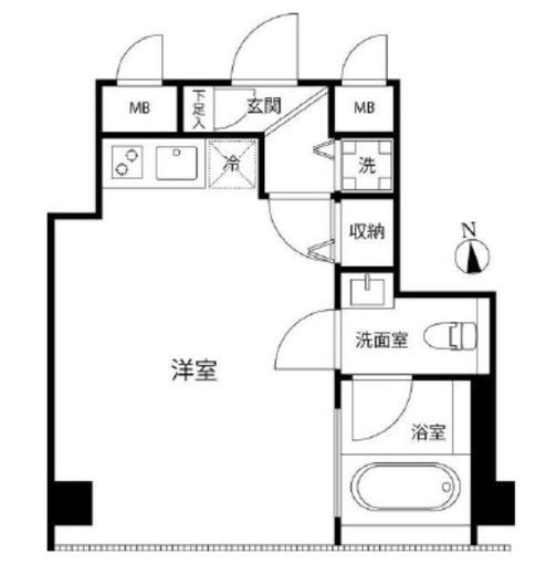 FLEG西麻布vierge　111号室　間取り