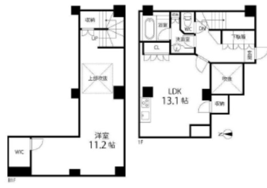 FLEG西麻布vierge　777号室　間取り