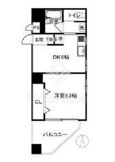 ダイアパレス四谷舟町　304号室　間取り