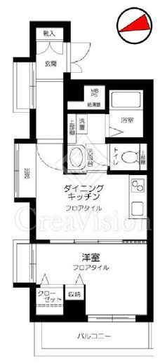 ダイアパレス新宿一丁目　808号室　間取り