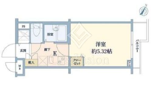 トーシンフェニックス牛込神楽坂　204号室　間取り