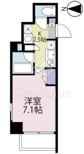 ナビウス新宿7丁目　201号室　間取り