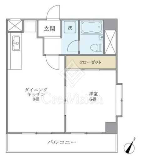ニューハイツ中落合　205号室　間取り