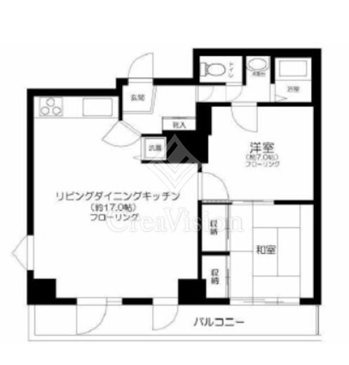 ニューライフ西早稲田　606号室　間取り