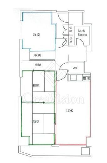 ニュー信濃町ハイツ　407号室　間取り