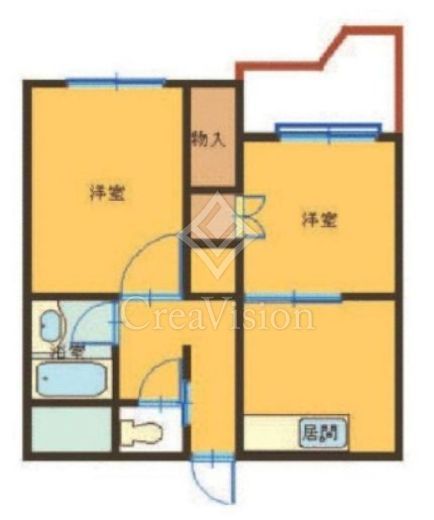 ノア新宿1号館　601号室　間取り